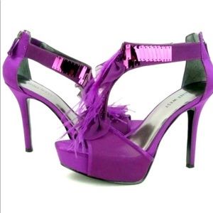 ⭐️ HOST PICK ⭐️ Nine West/Nordstrom’s Feather Heels purple size 6 LIKE NEW shoes